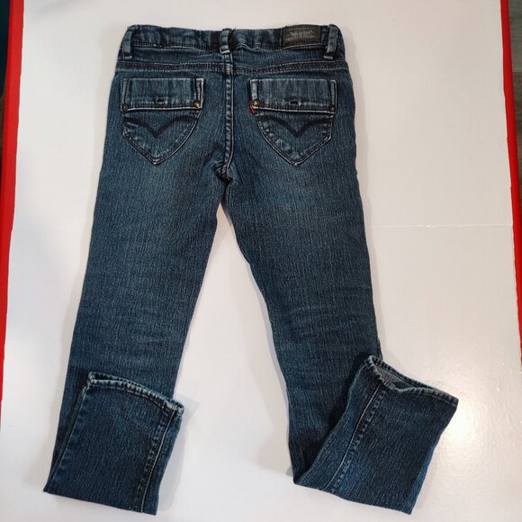 Levi's jeans regular denim blue girls size 8 - Picture 4 of 13